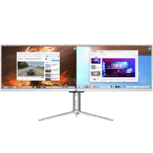 泰坦军团43.8英寸 32:9 IPS超宽屏 120Hz HDR400广色域 Type-C 65W快充 剪辑设计炒股票分屏显示器 P43UGD国补后2376.29元