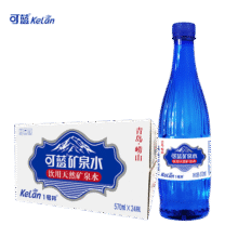 可蓝崂山天然真矿泉水 570ml*24瓶 整箱装 含锶型家庭饮用瓶装水 天然矿泉水570ml*24瓶/1箱88元 (券后省10)