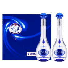 洋河  蓝色经典 绵柔浓香型白酒 梦3 梦之蓝M3 端午送礼 45度 500mL 2瓶 礼盒装593.54元（需领券）