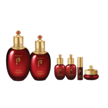 后（The History of Whoo）后天气丹津率享雪玉凝拱辰享君水妍水乳霜套装礼盒套盒 津率享红华凝香水乳6件套装礼盒389元