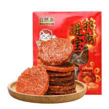 plus、需首购：自然派金钱肉脯蜜汁味200g/盒（约25小包）猪肉脯肉干休闲办公室零食16.71元（需领券）