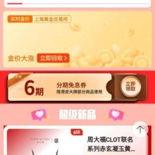 羊毛福利：京东 港资大牌福利会场 领6期分期免息券按需领取
