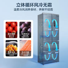 京东PLUS：美的 325升法式多门四开门家用冰箱超薄无霜一级能效20%出租房宿舍京东超级6181394.64元
