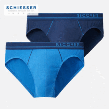 Schiesser 德国舒雅 Becover系列 E5/20085S 男士棉质三角内裤 2条装*2件81.2元包邮（20.3元/条）