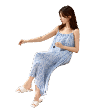 顶瓜瓜 【可选自带胸垫】夏季钜惠狂欢女士睡裙薄款慵懒质感家居服41元