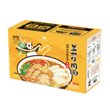 统一那街那巷 兰州牛肉面 206g*3份 非油炸 营养煮面 地道美食52.9元 (券后省0.9,月销5000+)