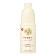 北海牧场 0蔗糖原味家庭装酸奶1kg*1瓶高钙 30g蛋白质每瓶低温酸奶*5件57.8元（需领券，合11.56元/件）