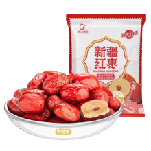 好想你免洗红枣蜜饯果干新疆特产煮粥煲汤即食零食 免洗红枣 500g *1袋4.95元