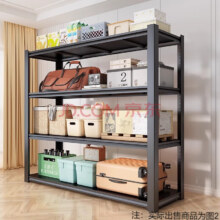 楚丰加厚货架置物架家用仓储仓库储物架地下室多层落地展示架收纳架子三层80cm高【默认发黑色】长50宽30cm18.9元