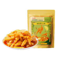 京东京造柠檬酸辣味无骨鸡爪600g 卤味去骨凤爪下酒菜零食量贩79.9元 (月销2000+)