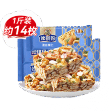 必买好价！徐福记 金标风味混合果仁沙琪玛 混合果仁沙琪玛500g（买一赠一，拍一件即可）￥11.95