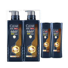 清扬（CLEAR）男士头皮护理去屑洗发水固根韧发型570g*2+随机小样100g*261.91元（需领券）