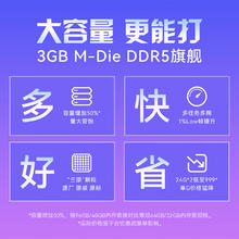 佰维 48G(24G×2)套装 DDR5 6000频率台式机内存条 时空行者DW100炫光 RGB灯条(C28)白色851元