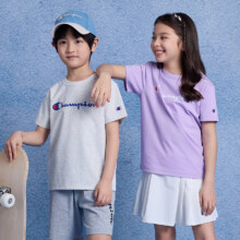 Champion 冠军 男女童25夏季原纱凉感运动短袖T恤25SS-TX30280.1元包邮