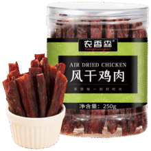 PLUS会员：农香森五香风干鸡胸肉干250g罐装鸡肉干*3件38.4元，合12.80元/件 （需用券）
