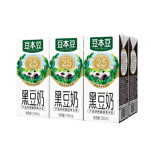 豆本豆 黑豆奶 250ml6盒 （8月到期）8.9元