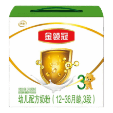 伊利奶粉 金领冠育护幼儿配方奶粉 3段1200克三联装 3段1200g129元