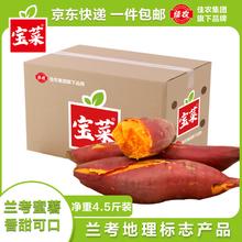 限移动端、京东百亿补贴：佳农 宝菜山东沙地西瓜红蜜薯单果100g+净重4.5斤源头直发12.84元
