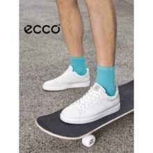 限42码，ECCO 爱步 Street Lite街头轻巧 男士真皮休闲板鞋521304532.35元包邮