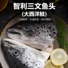 美加佳 智利三文鱼头（大西洋鲑）1.5kg（三条装）新低26.07元包邮