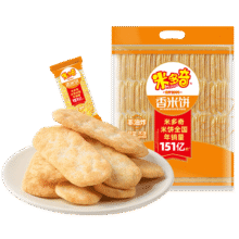 米多奇香米饼礼袋402g 膨化食品饼干 休闲零食 糕点礼品12.82元（需领券，合6.41元/件）