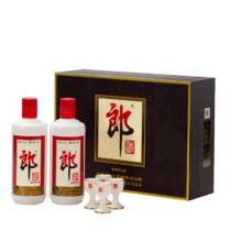 限移动端、京东百亿补贴：郎酒 郎牌郎酒 53%vol 酱香型白酒 500ml*2瓶 礼盒装301.27元