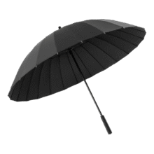 C'mon防风雨伞长柄伞双人大号商务加固直杆户外雨伞男 24骨直杆伞黑色30.11元