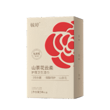 毓婷 山茶花云柔护理清洁湿巾14片/盒（独立包装）1.73元包邮（需试用）