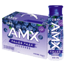 伊利安慕希AMX 长白山蓝莓味酸奶230g*10瓶 礼盒装47.41元