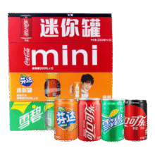 可口可乐碳酸饮料整箱混合口味200ml*12罐13.13元包邮（需领券）