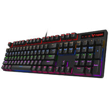 雷柏 V500PRO 104键 有线机械键盘 黑色 雷柏青轴 混光79元