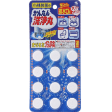 小林制药（KOBAYASHI）日本进口下水道地漏去污垢除堵塞道疏通剂排水管清道夫常规装12粒33元 (券后省20,月销2000+)