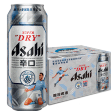 Asahi 朝日 超爽啤酒 曼城限定版 500mL*12罐 送开瓶器￥55.51