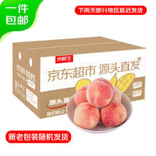 京鲜生 山西水蜜桃毛桃 净重4.5斤 单果140g起 新鲜水果 源头直发券后19.88元