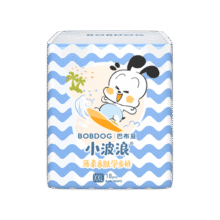 巴布豆（BOBDOG）小波浪拉拉裤XXL18片(15KG以上)加加大码婴儿尿不湿 成长裤柔软21元 (月销1w+)