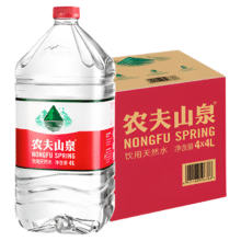 88VIP: 农夫山泉饮用天然水天然矿物质弱碱性4L*4瓶整箱装17.32元+1.58元淘金币，1元返卡后