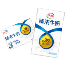 伊利 全脂臻浓 250ml 纯牛奶 3.3g蛋白质盒装 16盒37.91元