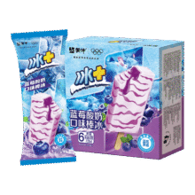 蒙牛冰+蓝莓酸奶口味棒冰70g*6支*10件66.6元(合6.66元/件)