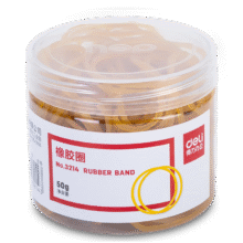 得力 橡胶圈 3214 50g筒装3.15元（需领券）