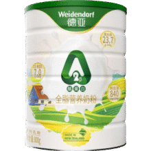 德亚（Weidendorf）新西兰原罐进口A2β-酪蛋白全脂奶粉800g/罐高端送礼新旧混发147.68元（需领券，合73.84元/件）