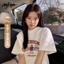 百亿补贴：MJ STYLE纯棉短袖T恤男女2025年夏季宽松休闲百搭美式复古风辣妹半袖上衣29.9元