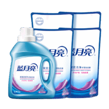 蓝月亮 蓝月亮洗衣液1kg瓶*1瓶+1kg袋*4  共20斤72.8元（需领券，合36.4元/件）