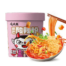 食族人酸辣粉爆肚花甲风味粉米线方便速食 【1桶】锅巴酸辣粉*128.92元（合3.62元/件）