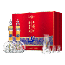 西凤酒 华山论剑10年 52度 500ml*2瓶 礼盒装 凤香型白酒231.4元（需凑单）