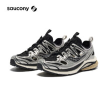 Saucony索康尼Kinvara 4 ISO男女同款百搭经典复古轻便舒适休闲鞋 银黑1 38538.3元（合269.15元/件）