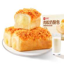 良品铺子 肉松面包整箱500g8.96元+134淘金币（需领券）包邮