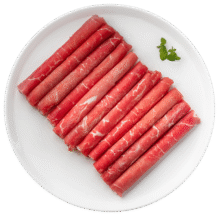 百里炙 国产谷饲原切牛肉卷1斤 肥牛卷 肥牛片火锅食材 生鲜牛肉76.36元（需领券，合25.45元/件）