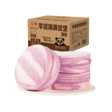 88VIP，需首购:盼盼 芋泥满满汉堡吐司585g6.45元