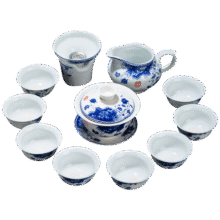 青花瓷 茶具套装 礼盒装唯品会特卖价31.58元