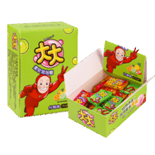 大大泡泡糖什锦味 147g1盒1.8元